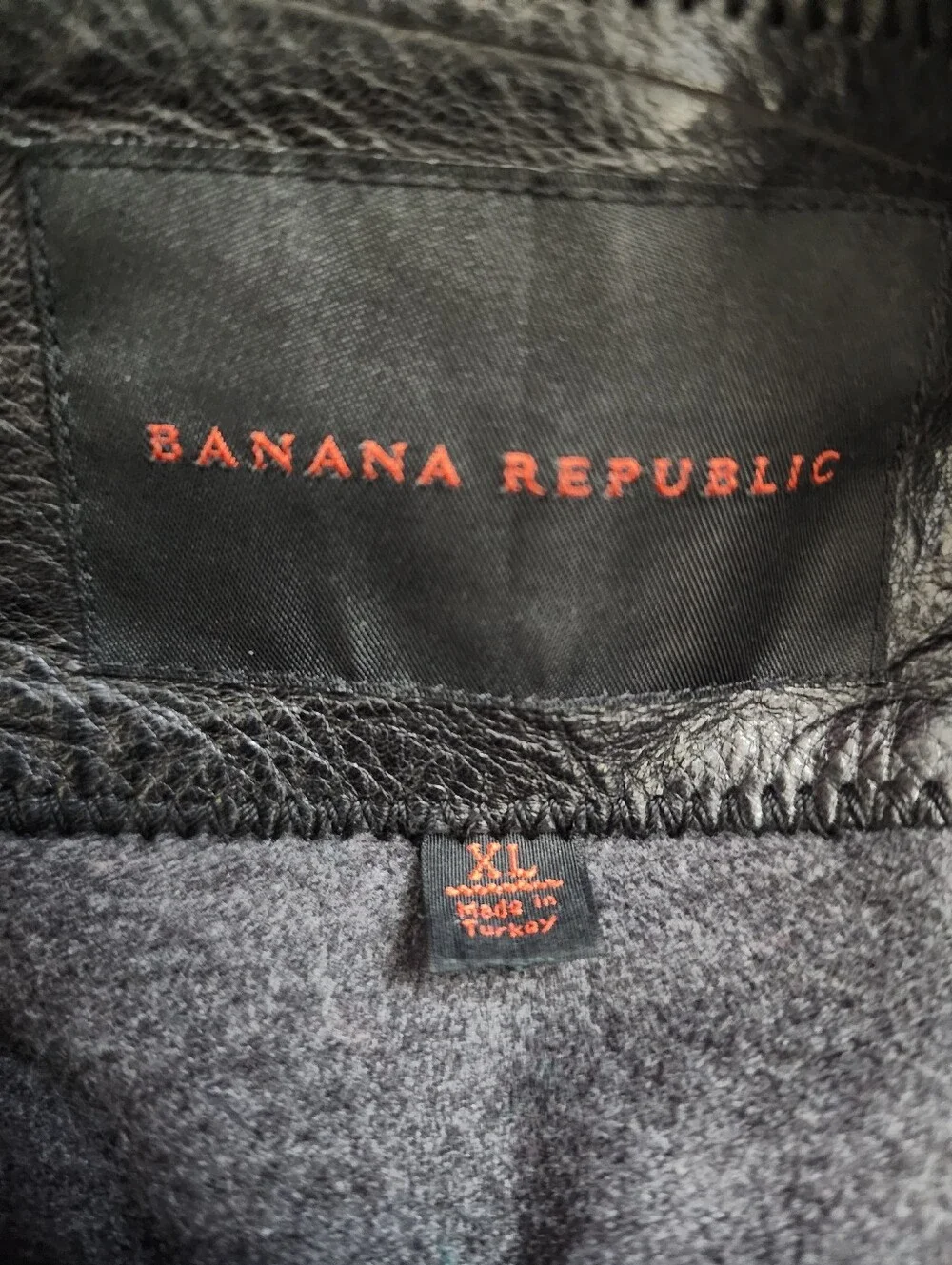 Banana Republic Black Leather Bomber Jacket